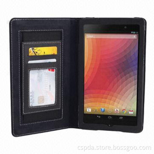 Hand Strap Leather Case for Google New Nexus 7 with Card Port, Eco-friendly